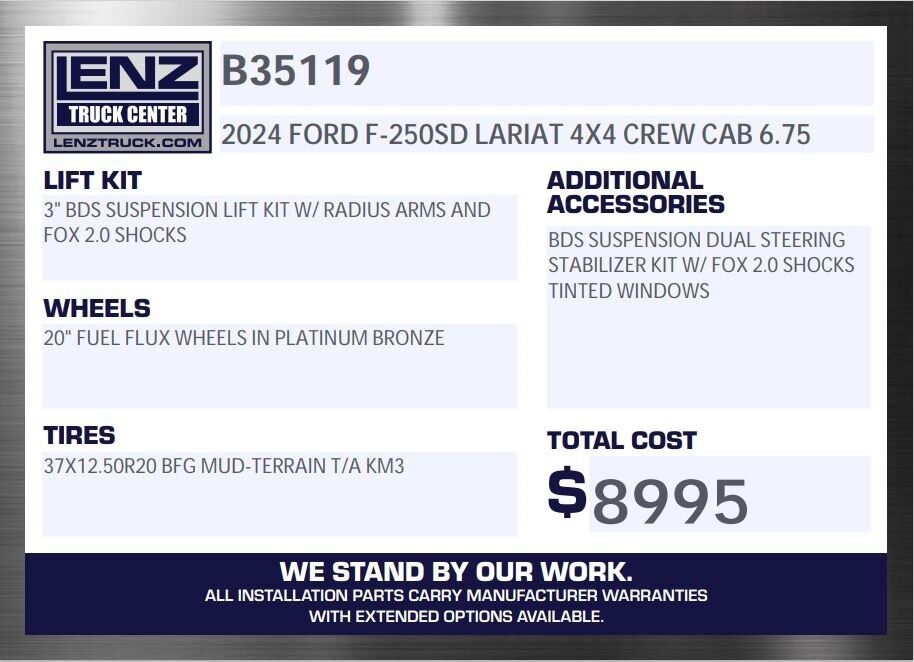 2024 Ford F-250 Super Duty 4x4 Crew Cab Lariat