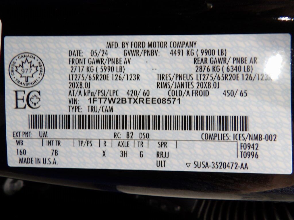 2024 Ford F-250 Super Duty 4x4 Crew Cab Platinum Fond du Lac WI