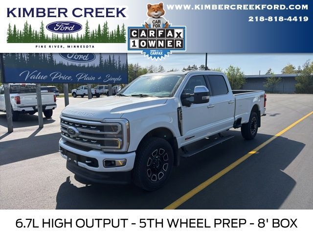 Used 2024 Ford F-250 Super Duty Platinum with VIN 1FT8W2BM8REC73281 for sale in Pine River, Minnesota