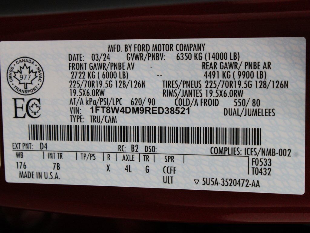 2024 Ford F-450 Super Duty 4x4 Crew Cab Platinum DRW Minocqua WI