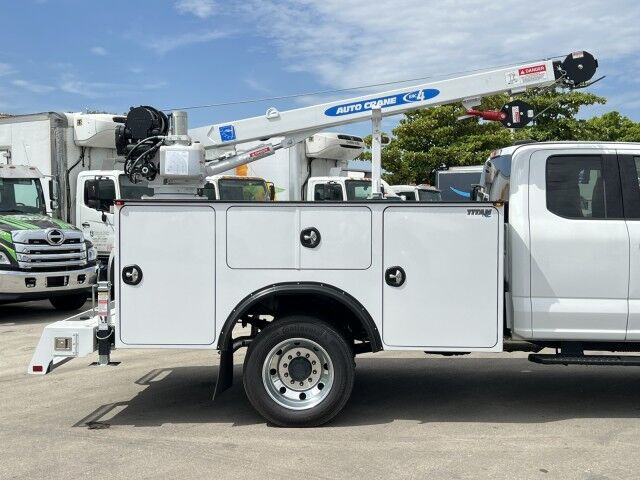 2024 Ford F-450XLT Extended Cab Mechanic Service Truck with 4,000 lbs. Auto Crane Telescopic Crane Miami FL