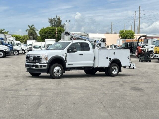 2024 Ford F-450XLT Extended Cab Mechanic Service Truck with 4,000 lbs. Autocrane Telescopic Crane Miami FL