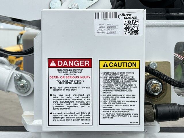 2024 Ford F-450XLT Extended Cab Mechanic Service Utility Truck with 4,000 lbs. EHC-4 Auto Crane Miami FL