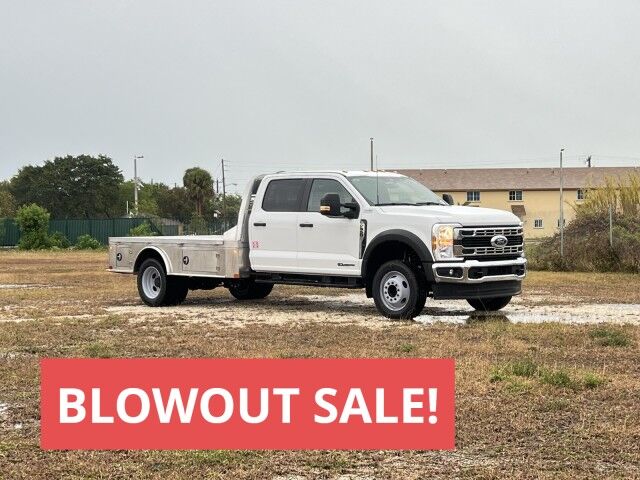 2024 Ford F-550XL - BLOWOUT SALE - 11'4 Aluminum Skirted Gooseneck Flatbed Truck