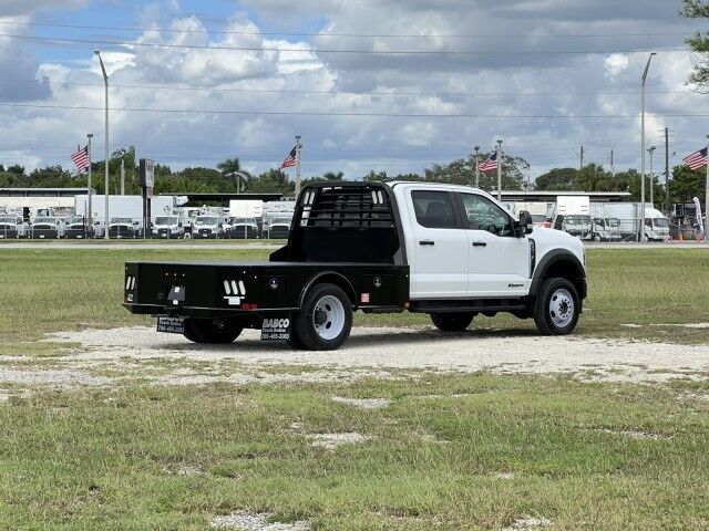2024 Ford F-550XL 4x4 Crew Cab 9&apos;4 CM Truck Beds Steel Skirted Gooseneck Flatbed Truck
