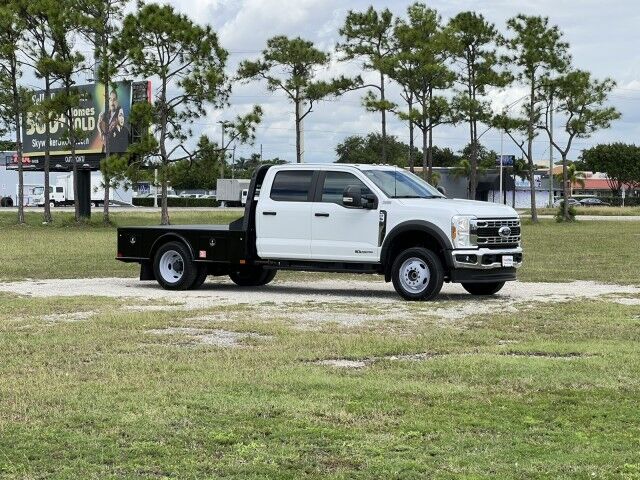 2024 Ford F-550XL 4x4 Crew Cab 9&apos;4 CM Truck Beds Steel Skirted Gooseneck Flatbed Truck