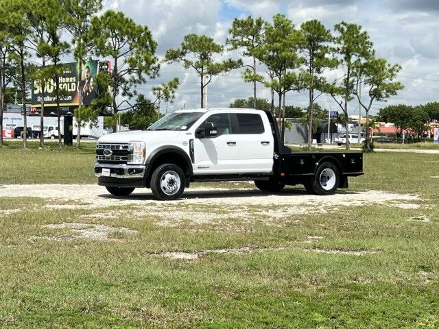 2024 Ford F-550XL 4x4 Crew Cab 9&apos;4 CM Truck Beds Steel Skirted Gooseneck Flatbed Truck Homestead FL