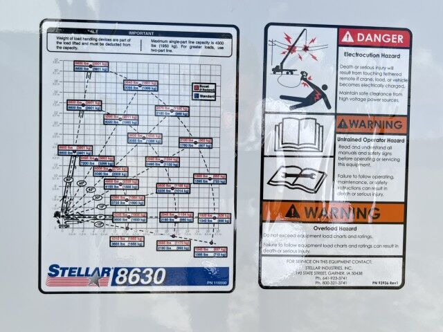 2024 Ford F-550XL Mechanic Service Truck with Stellar Telescopic Crane 8630 Homestead FL