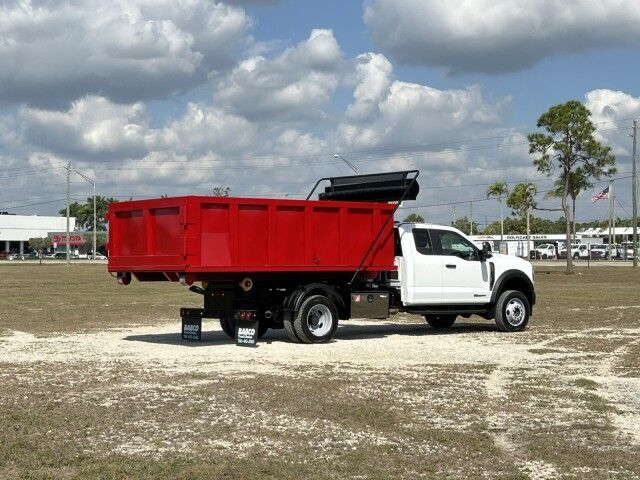 2024 Ford F550XL Supercab 4x4 Stellar Shuttle 84-10 Flex Hook Lift Truck W12' Steel Dumpster Homestead FL