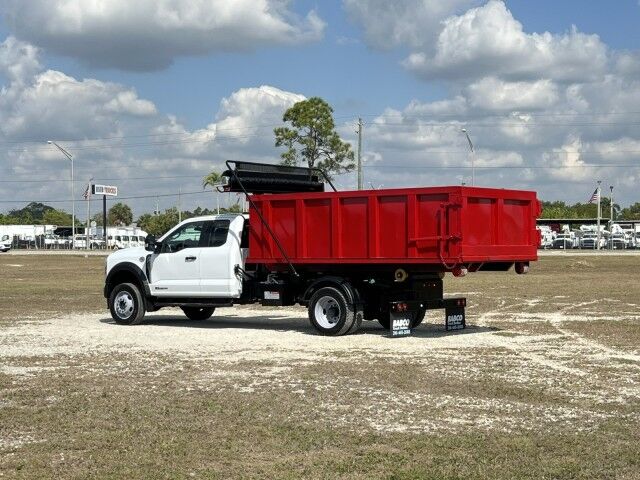 2024 Ford F550XL Supercab 4x4 Stellar Shuttle 84-10 Flex Hook Lift Truck W12' Steel Dumpster Homestead FL