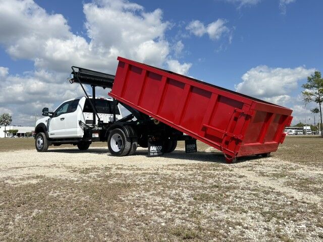 2024 Ford F550XL Supercab 4x4 Stellar Shuttle 84-10 Flex Hook Lift Truck W12' Steel Dumpster Homestead FL