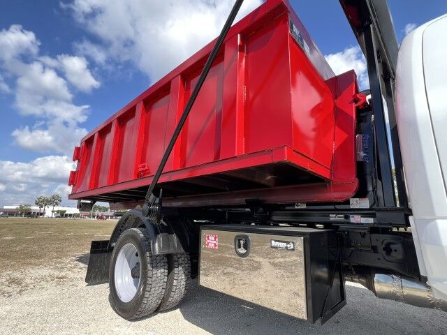 2024 Ford F550XL Supercab 4x4 Stellar Shuttle 84-10 Flex Hook Lift Truck W12' Steel Dumpster Homestead FL