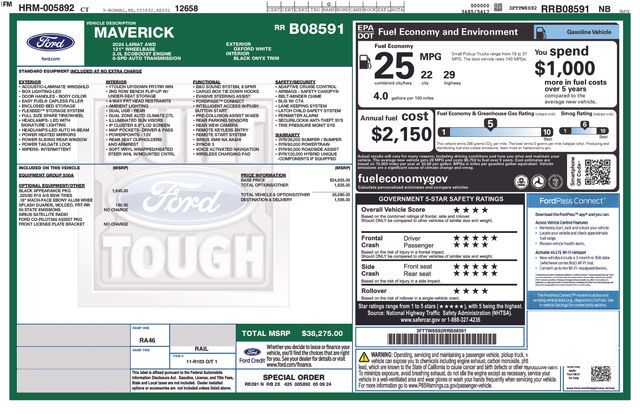 2024 Ford Maverick Lariat Raleigh NC
