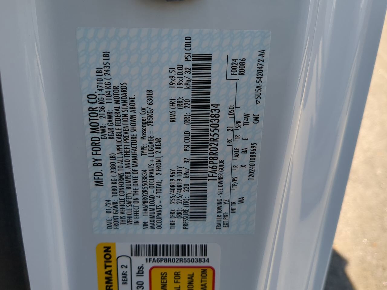 2024 Ford Mustang Dark Horse Winder GA