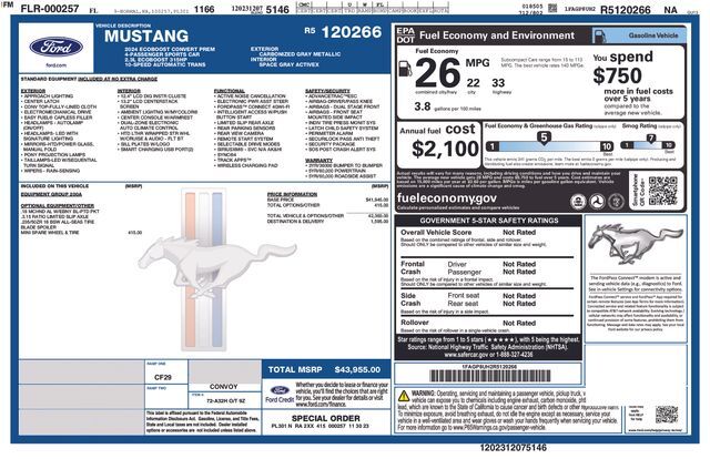 2024 Ford Mustang EcoBoost Premium Raleigh NC