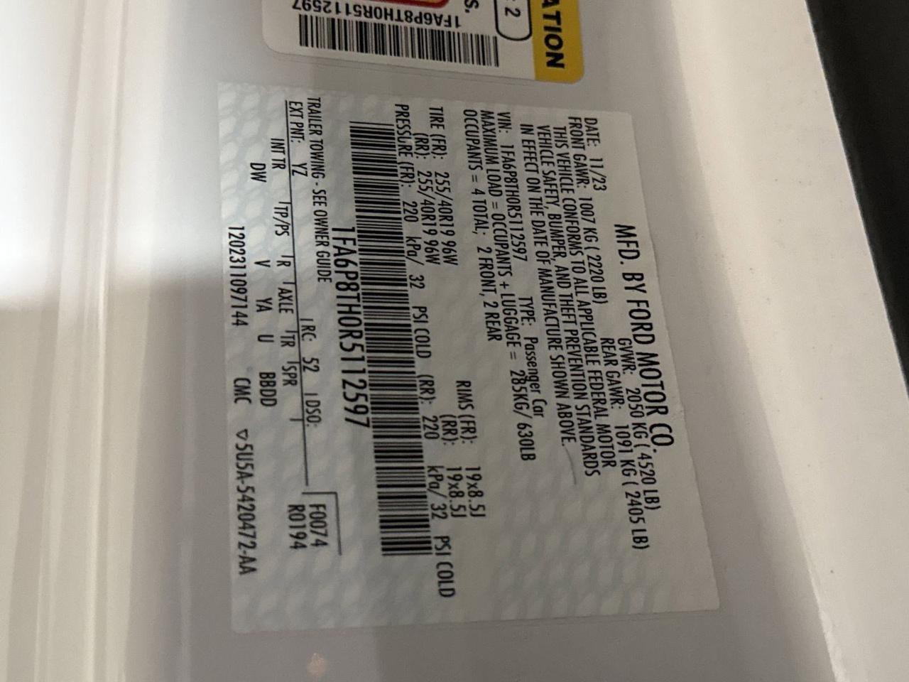 2024 Ford Mustang EcoBoost San Antonio TX