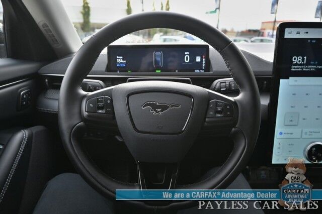 2024 Ford Mustang Mach-E Select / AWD / Comfort Pkg Lite / Power & Heated Leather Seats / Heated Steering / NAV / Fixed Glass Roof / Adaptive Cruise / Lane Departure & Blind Spot / 360 Cam / Charge Station Pro / 250mi Range / 1-Owner Anchorage AK