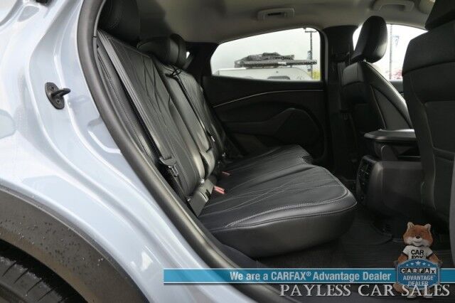 2024 Ford Mustang Mach-E Select / AWD / Comfort Pkg Lite / Power & Heated Leather Seats / Heated Steering / NAV / Fixed Glass Roof / Adaptive Cruise / Lane Departure & Blind Spot / 360 Cam / Charge Station Pro / 250mi Range / 1-Owner Anchorage AK