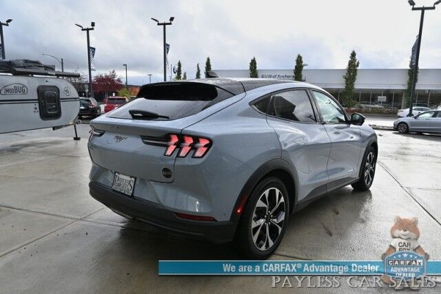 2024 Ford Mustang Mach-E Select / AWD / Comfort Pkg Lite / Power & Heated Leather Seats / Heated Steering / NAV / Fixed Glass Roof / Adaptive Cruise / Lane Departure & Blind Spot / 360 Cam / Charge Station Pro / 250mi Range / 1-Owner Anchorage AK
