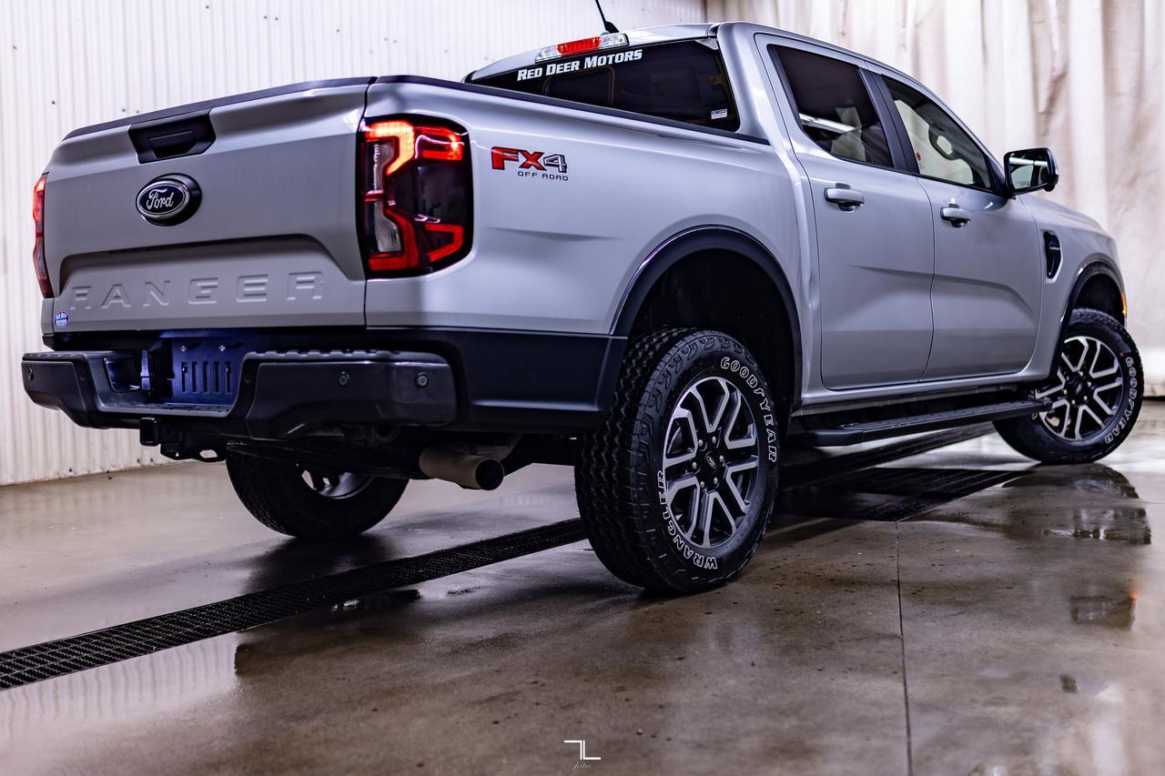 2024 Ford Ranger 4x4 Super Crew Lariat FX4 Leather Nav BCam Red Deer AB