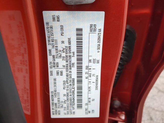 2024 Ford Ranger LARIAT Appleton WI