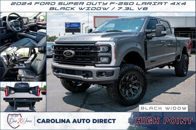 2024 Ford Super Duty F-250 LARIAT 4X4 / BLACK WIDOW / 7.3L V8!