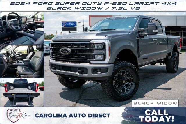 2024 Ford Super Duty F-250 LARIAT 4X4 / BLACK WIDOW / 7.3L V8!