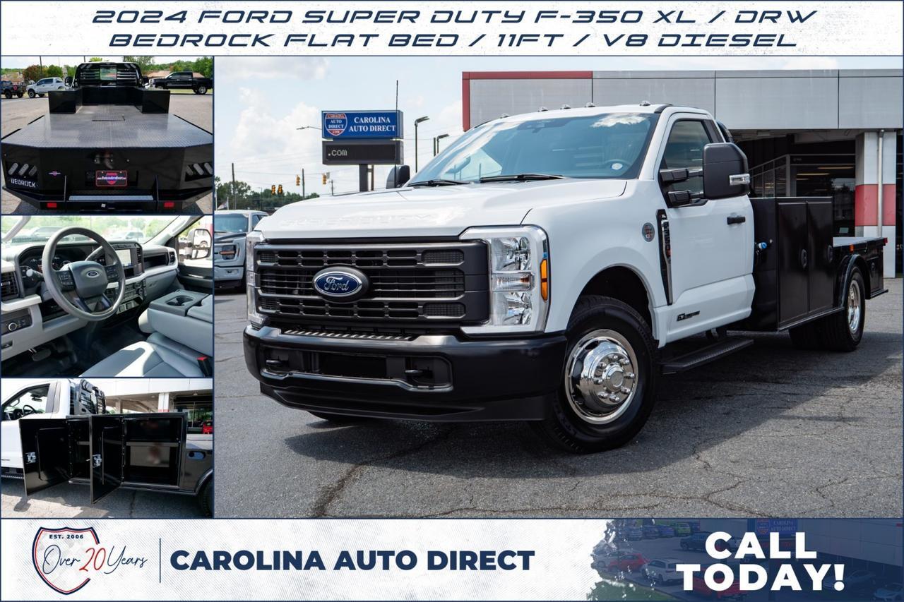 2024 Ford Super Duty F-350 XL / DRW / Bedrock Flat Bed / 11FT / V8 Diesel!