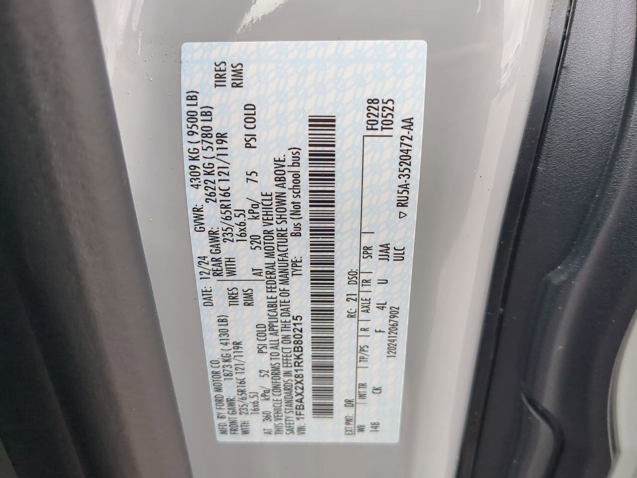 2024 Ford Transit 15 Passenger Wagon XLT Winder GA