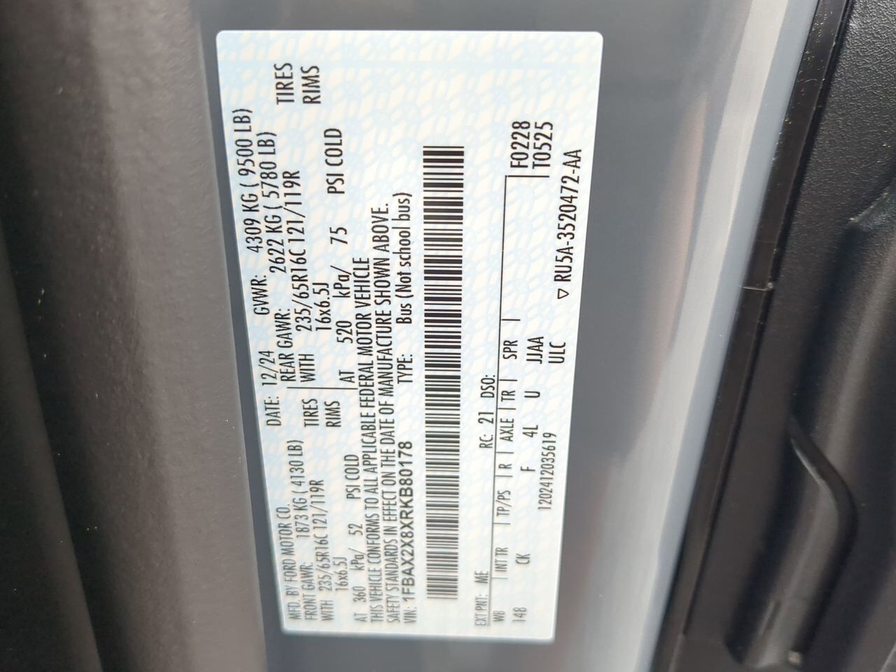 2024 Ford Transit 15 Passenger Wagon XLT Winder GA