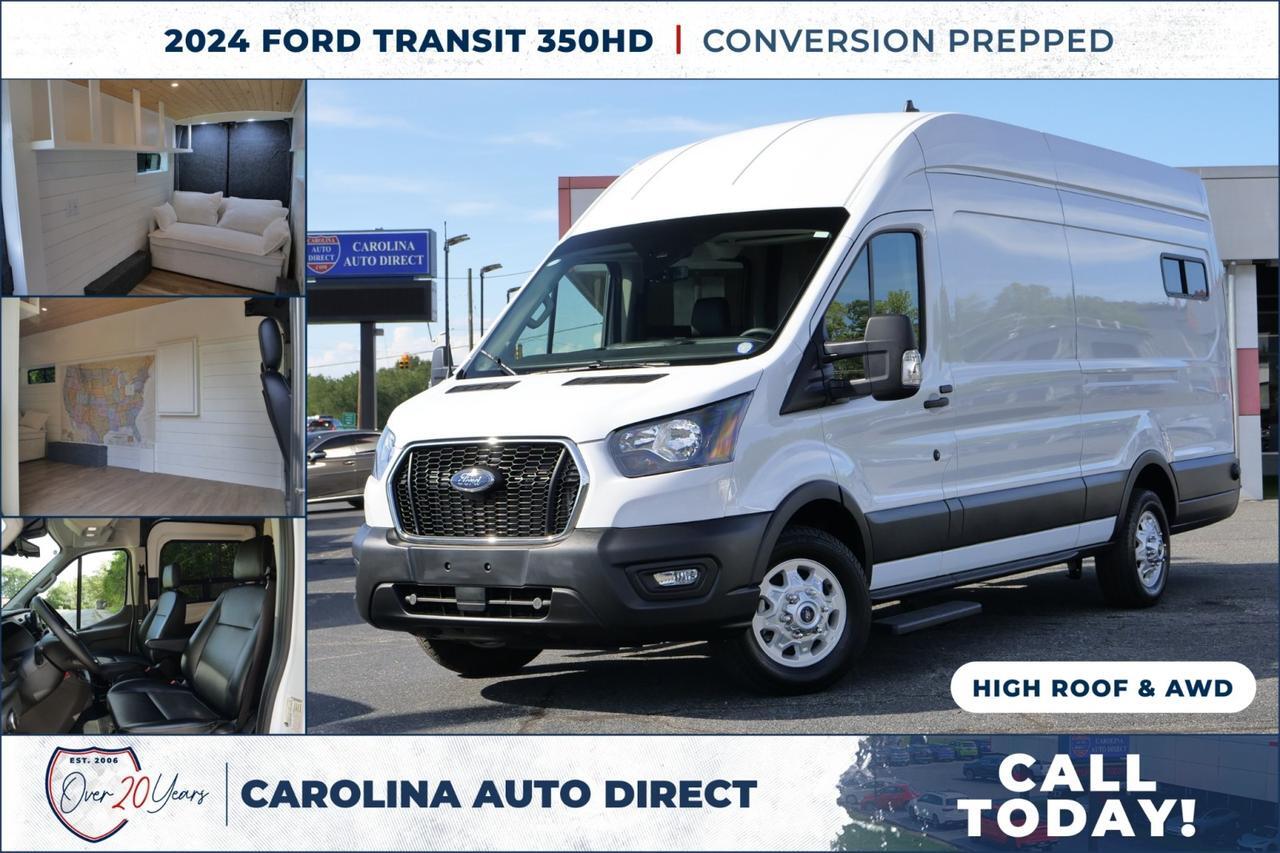 2024 Ford Transit 350HD Cargo Van / High Roof / AWD / CONVERSION PREPPED