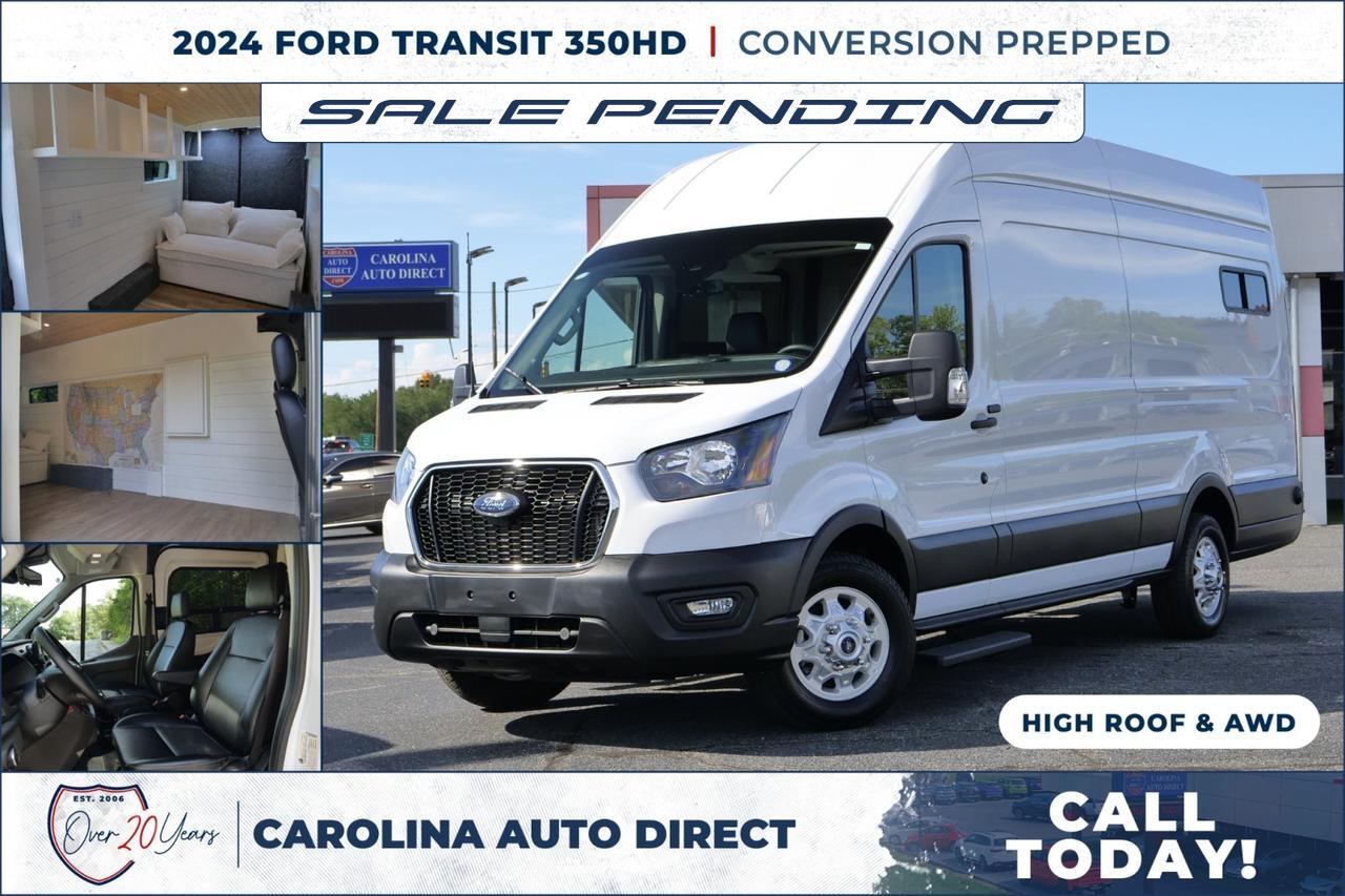 2024 Ford Transit 350HD Cargo Van / High Roof / AWD / CONVERSION PREPPED