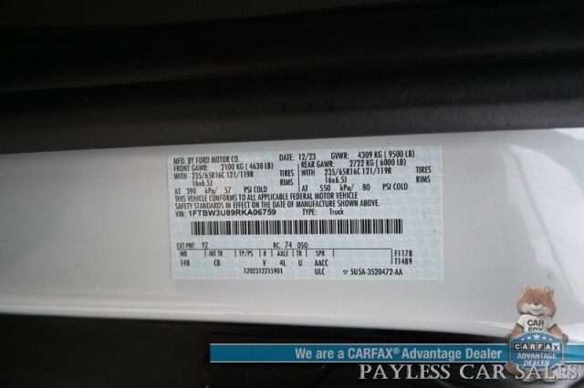 2024 Ford Transit Cargo Van T-350 / AWD / Load Area Protection Pkg / Lane Depart & Forward Collision Alert / Bluetooth / Backup Camera / Cruise Control / Keyless Entry / Block Heater / Tow Pkg / Only 14K Miles / 31 GAL Fuel Tank / 1-Owner Anchorage AK