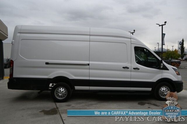 2024 Ford Transit Cargo Van T-350 / AWD / Load Area Protection Pkg / Lane Depart & Forward Collision Alert / Bluetooth / Backup Camera / Cruise Control / Keyless Entry / Block Heater / Tow Pkg / Only 14K Miles / 31 GAL Fuel Tank / 1-Owner Anchorage AK