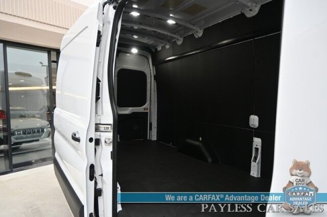 2024 Ford Transit Cargo Van T-350 / AWD / Load Area Protection Pkg / Lane Depart & Forward Collision Alert / Bluetooth / Backup Camera / Cruise Control / Keyless Entry / Block Heater / Tow Pkg / Only 14K Miles / 31 GAL Fuel Tank / 1-Owner Anchorage AK