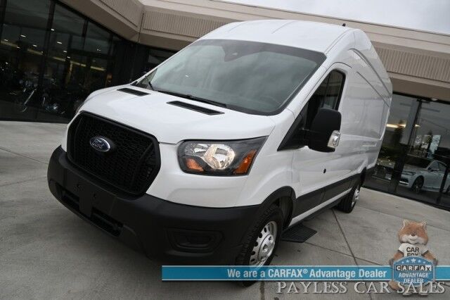 2024 Ford Transit Cargo Van T-350 / AWD / Load Area Protection Pkg / Lane Depart & Forward Collision Alert / Bluetooth / Backup Camera / Cruise Control / Keyless Entry / Block Heater / Tow Pkg / Only 14K Miles / 31 GAL Fuel Tank / 1-Owner Anchorage AK