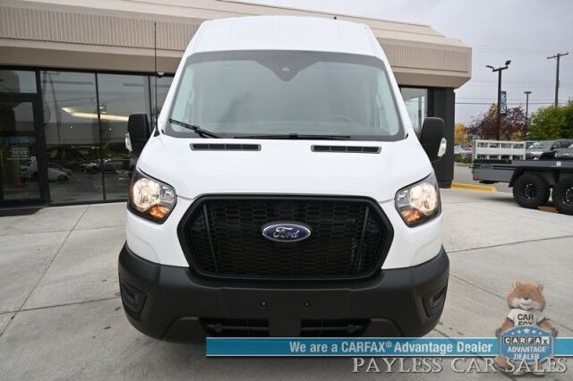 2024 Ford Transit Cargo Van T-350 / AWD / Load Area Protection Pkg / Lane Depart & Forward Collision Alert / Bluetooth / Backup Camera / Cruise Control / Keyless Entry / Block Heater / Tow Pkg / Only 14K Miles / 31 GAL Fuel Tank / 1-Owner Anchorage AK
