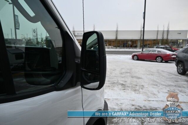 2024 Ford Transit Cargo Van T250 Medium Roof / AWD / 3.5L V6 Ecoboost / Navigation / Lane Departure & Forward Collision Alert / Apple CarPlay & Android Auto / Backup Camera / Bulkhead / Rear Storage Bins / Tow Pkg / 1-Owner Anchorage AK
