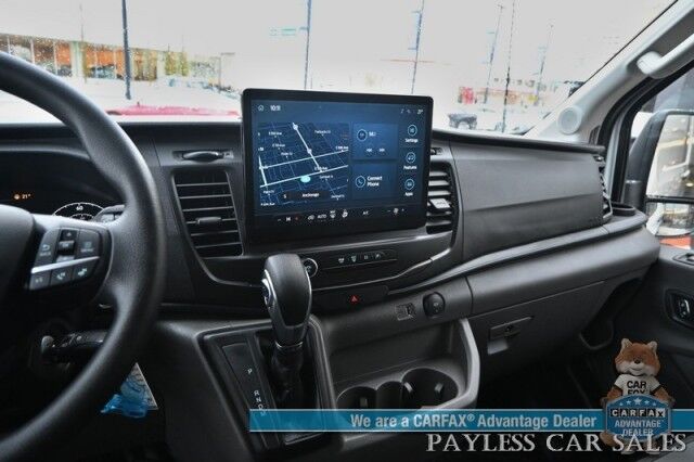 2024 Ford Transit Cargo Van T250 Medium Roof / AWD / 3.5L V6 Ecoboost / Navigation / Lane Departure & Forward Collision Alert / Apple CarPlay & Android Auto / Backup Camera / Bulkhead / Rear Storage Bins / Tow Pkg / 1-Owner Anchorage AK