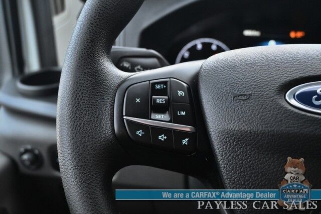 2024 Ford Transit Cargo Van T250 Medium Roof / AWD / 3.5L V6 Ecoboost / Navigation / Lane Departure & Forward Collision Alert / Apple CarPlay & Android Auto / Backup Camera / Bulkhead / Rear Storage Bins / Tow Pkg / 1-Owner Anchorage AK