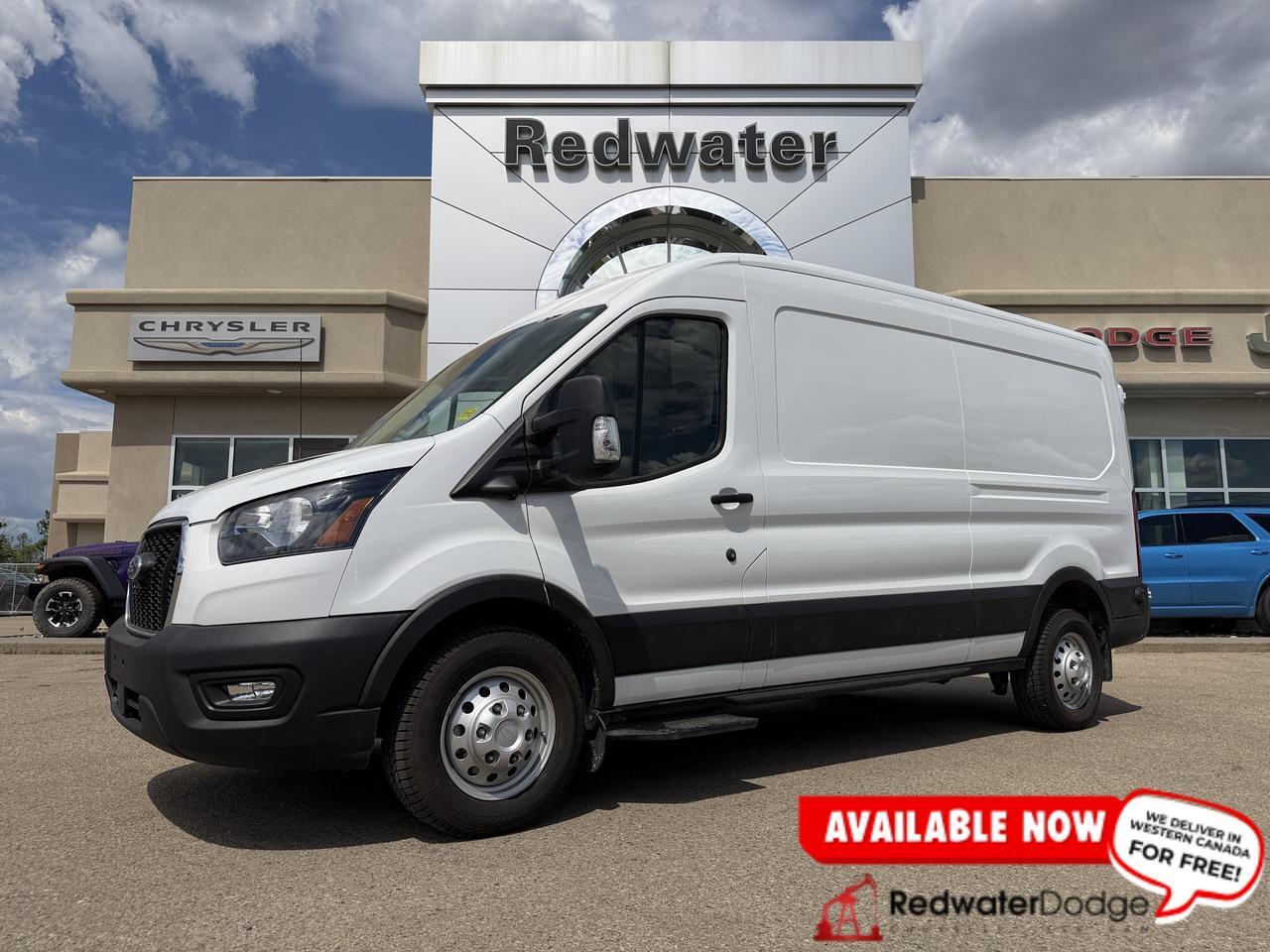 2024 Ford Transit Cargo Van T350HD RWD | 148IN Medium Roof | V6 | Low KMs | Bluetooth | Rearview Camera | Keyless Entry