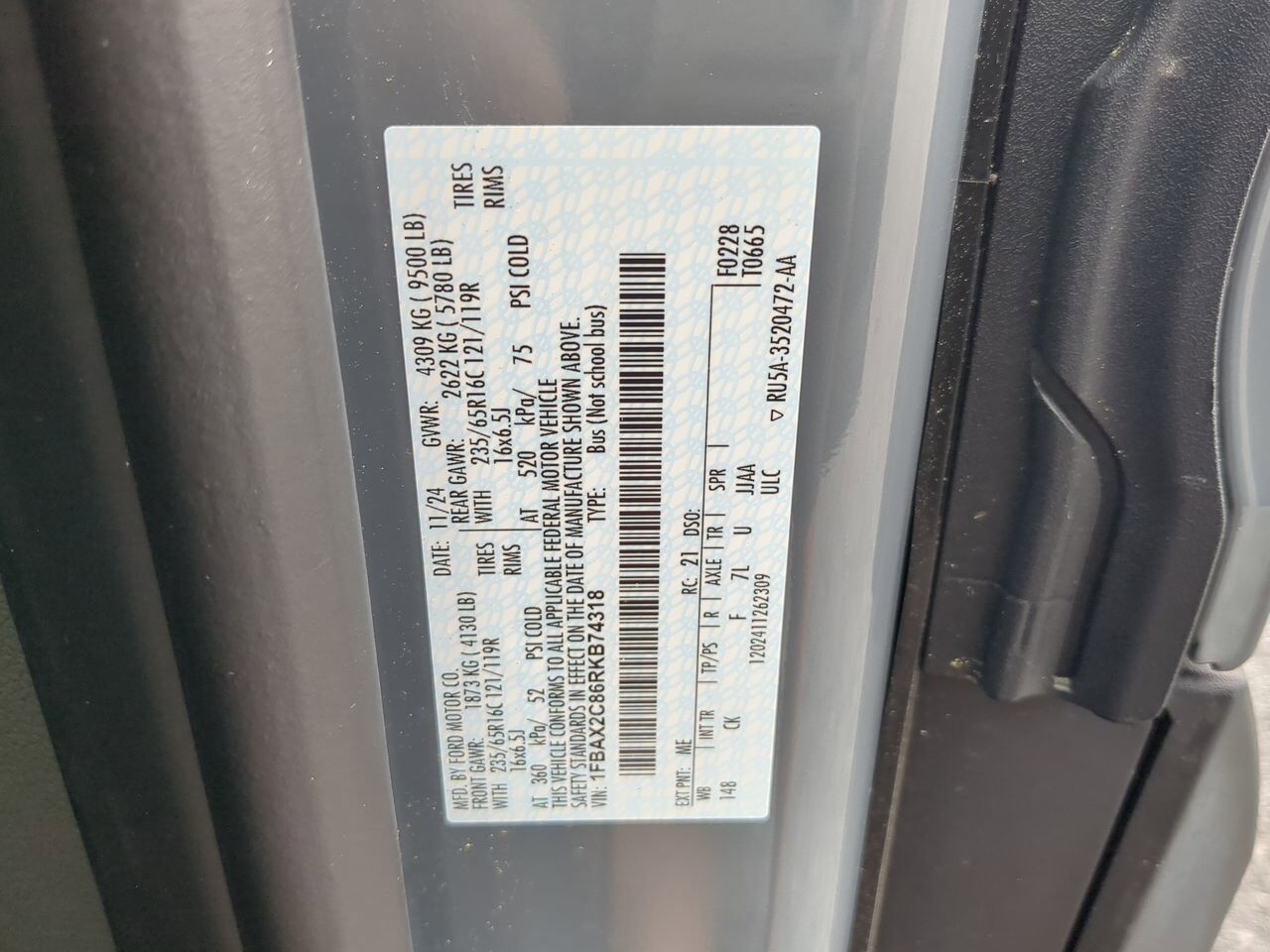 2024 Ford Transit Passenger Wagon XLT Winder GA