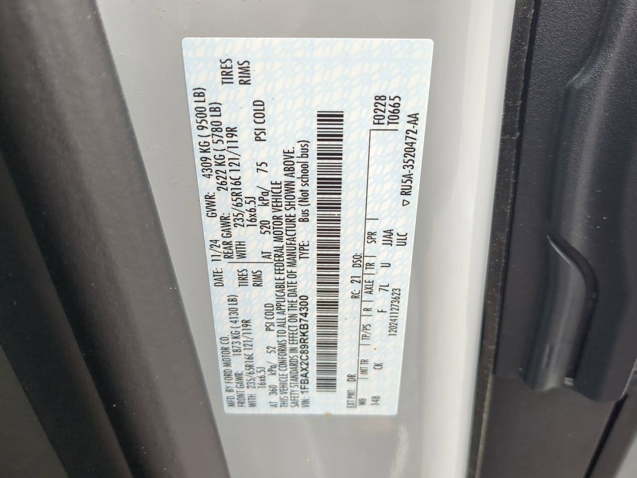 2024 Ford Transit Passenger Wagon XLT Winder GA
