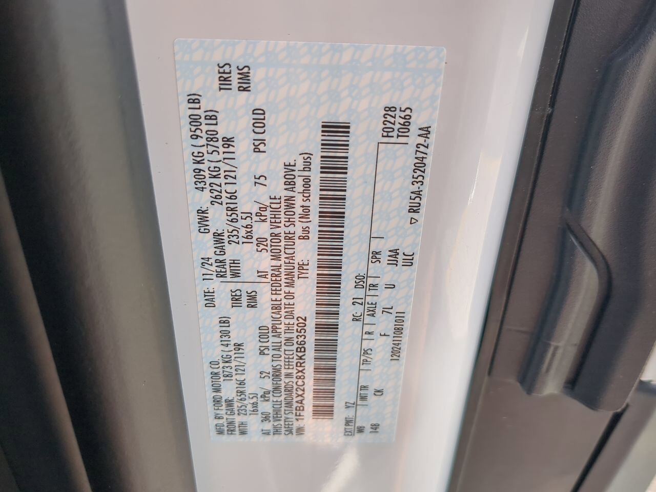 2024 Ford Transit Passenger Wagon XLT Winder GA