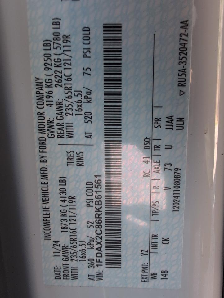 2024 Ford WHEELCHAIR VANS Transit Johnstown NY