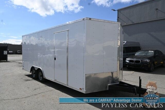 2024 Forest River Continental Cargo Utility Trailer / 20' Enclosed Trailer / V-Series / Extended Height / Tandem Axle / Low Profile Anchorage AK
