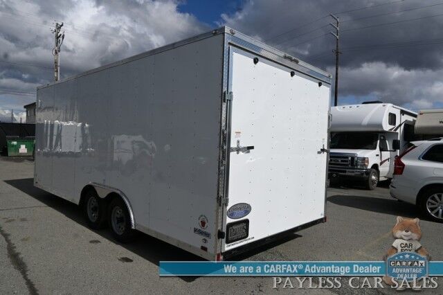 2024 Forest River Continental Cargo Utility Trailer / 20' Enclosed Trailer / V-Series / Extended Height / Tandem Axle / Low Profile Anchorage AK