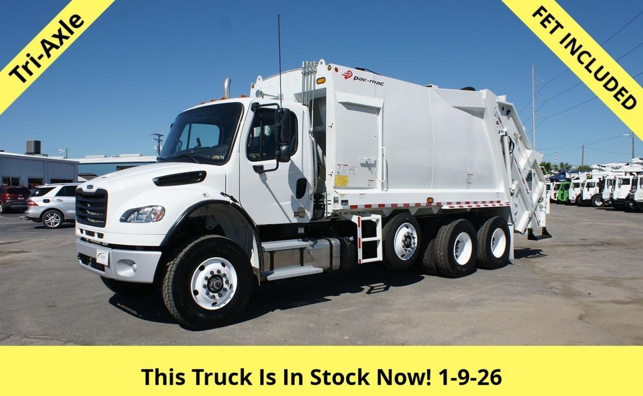 2024 Freightliner M2 106 25 Yard Pac Mac RLX25 Rear Loader Garbage Truck