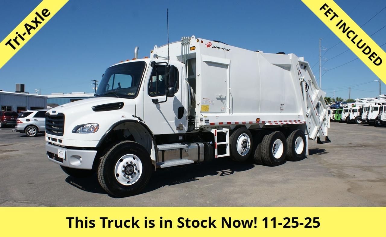 2024 Freightliner M2 106 25 Yard Pac Mac RLX25 Rear Loader Garbage Truck