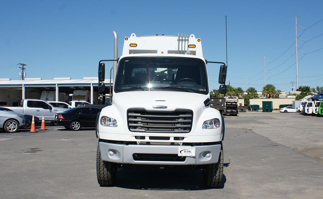 2024 Freightliner M2 106 25 Yard Pac Mac RLX25 Rear Loader Garbage Truck